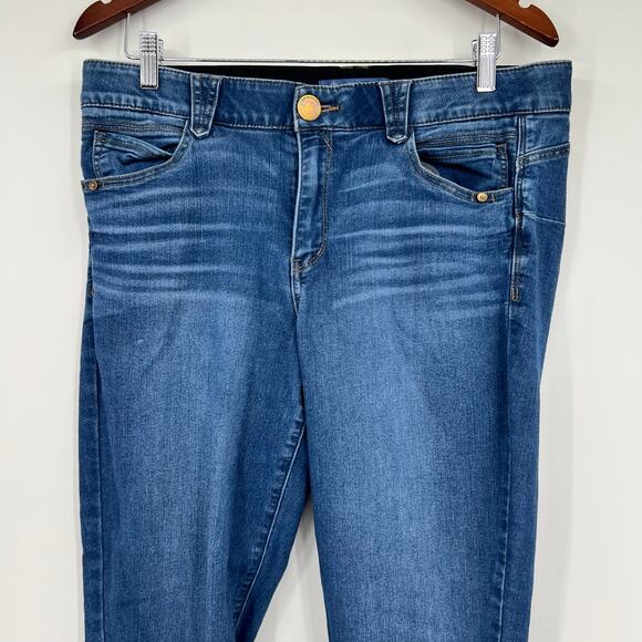 Democracy absolution plus size blue jeans pockets zip & button closure size 14 - Picture 6 of 7